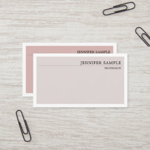 Minimalistische Moderne Eenvoudige Elegante Vintag Visitekaartje