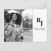 Minimalistische moderne eenvoudige foto opslaan de briefkaart (Voorkant)