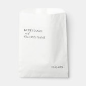 Minimalistische moderne eenvoudige huwelijkskaart bedankzakje (Voorkant)
