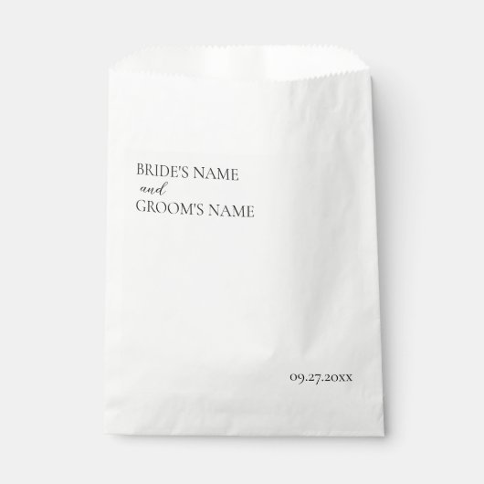 Minimalistische moderne eenvoudige huwelijkskaart bedankzakje (Voorkant)