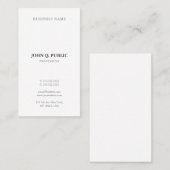 Minimalistische moderne eenvoudige professionele e visitekaartje (Voorkant / Achterkant)