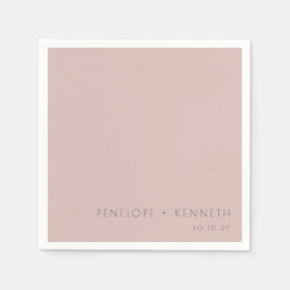 Minimalistische Moderne Eenvoudige Stoffige Blush  Servet