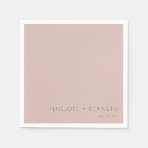 Minimalistische Moderne Eenvoudige Stoffige Blush  Servet