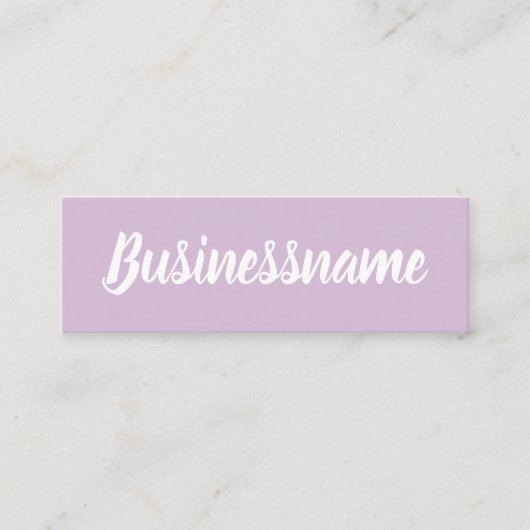 Minimalistische moderne eenvoudige trendy loyalite mini visitekaartje (Voorkant)