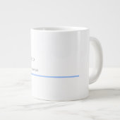 Minimalistische moderne eenvoudige unieke special grote koffiekop (Voorkant rechts)