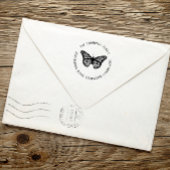 Minimalistische Moderne Eenvoudige Vlinder Natuur  Zelfinktende Stempel