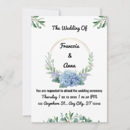 Minimalistische moderne eenvoudige weddenschappen kaart