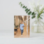 Minimalistische moderne eenvoudige zakelijke Logo  Visitekaartje (Staand voorkant)