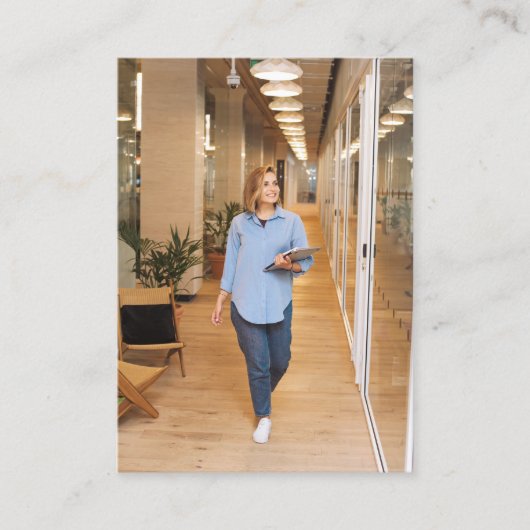 Minimalistische moderne eenvoudige zakelijke Logo  Visitekaartje (Voorkant)