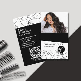 Minimalistische moderne eenvoudige zwart witte Abs Visitekaartje