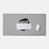 Minimalistische moderne effen lichtgrijze voeg uw bureaumat (Keyboard & Muis)