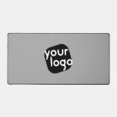 Minimalistische moderne effen lichtgrijze voeg uw bureaumat (Voorkant)