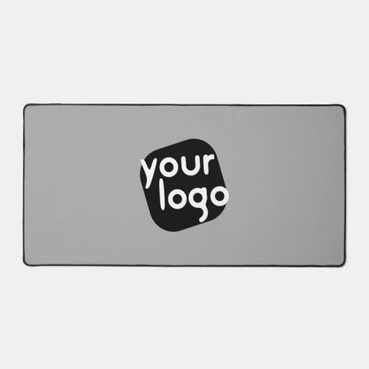 Minimalistische moderne effen lichtgrijze voeg uw  bureaumat (Voorkant)