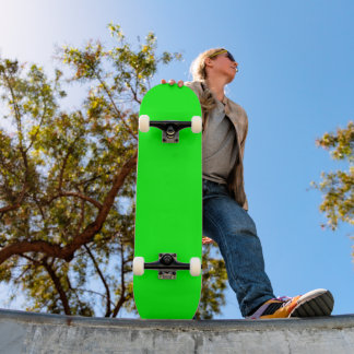 Minimalistische moderne effen lijn groene kleur skateboard