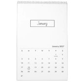 Minimalistische Moderne Elegante 2026 Agenda Kalender (Jan 2027)
