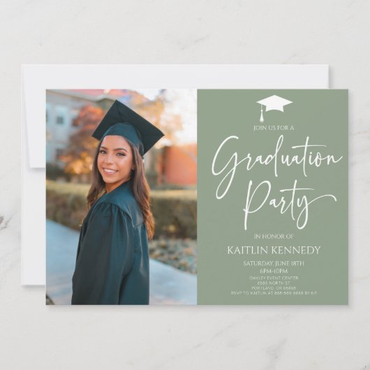 Minimalistische moderne elegante Afbeelding afstud Kaart (Voorkant)