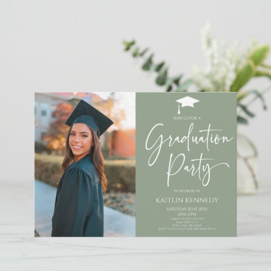 Minimalistische moderne elegante Afbeelding afstud Kaart (Staand voorkant)