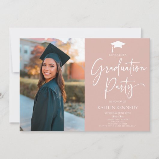 Minimalistische moderne elegante Afbeelding afstud Kaart (Voorkant)