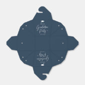 Minimalistische moderne elegante afstudeerfeest bedankdoosjes (Uitgevouwen)