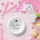 Minimalistische moderne elegante afstudeerfeest papieren kommen (Feest)