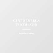 Minimalistische moderne elegante bedrijfs branding raamsticker (Vel)