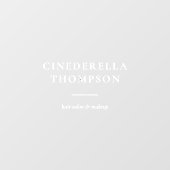 Minimalistische moderne elegante bedrijfsbranding raamsticker (Vel)