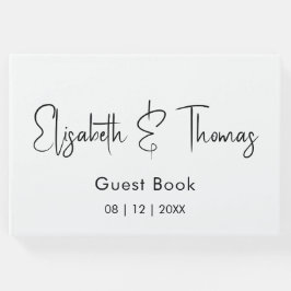 Minimalistische moderne elegante eenvoudige gasten gastenboek