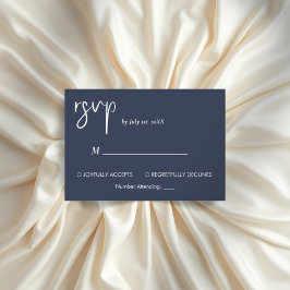 Minimalistische moderne elegante eenvoudige RSVP k