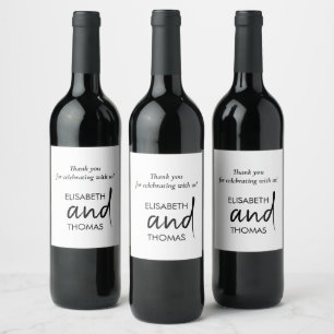 Minimalistische moderne elegante etiketten van wij