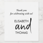 Minimalistische moderne elegante etiketten van wij (Enkel label)