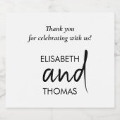 Minimalistische moderne elegante flessenetiketten likeurfles etiket (Enkel label)