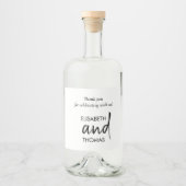 Minimalistische moderne elegante flessenetiketten likeurfles etiket (Voorkant)