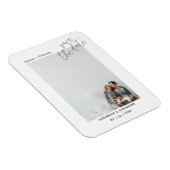 Minimalistische Moderne Elegante Foto Save The Dat Magneet (Rechterzijde)