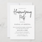 Minimalistische moderne elegante housewarming part kaart (Voorkant)