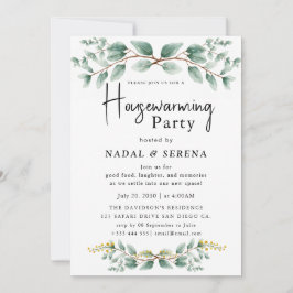 Minimalistische moderne elegante housewarming part kaart