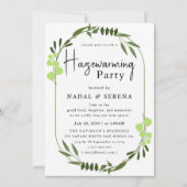 Minimalistische moderne elegante housewarming part kaart (Voorkant)