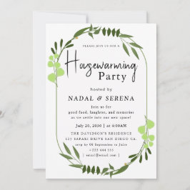 Minimalistische moderne elegante housewarming part kaart