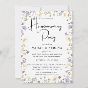Minimalistische moderne elegante housewarming part kaart