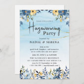 Minimalistische moderne elegante housewarming part kaart (Voorkant / Achterkant)