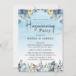 Minimalistische moderne elegante housewarming part kaart