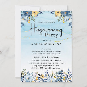 Minimalistische moderne elegante housewarming part kaart