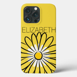 Minimalistische Moderne Elegante Madeliefjes bloem Case-Mate iPhone Case