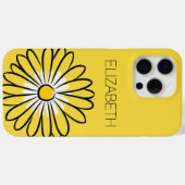 Minimalistische Moderne Elegante Madeliefjes bloem Case-Mate iPhone Case (Achterkant (horizontaal))