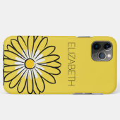 Minimalistische Moderne Elegante Madeliefjesbloem Case-Mate iPhone Case (Achterkant (horizontaal))