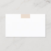 Minimalistische moderne elegante monogram eenvoudi visitekaartje (Achterkant)