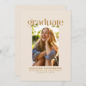 Minimalistische moderne elegante neutrale foto Afs Aankondiging (Voorkant / Achterkant)