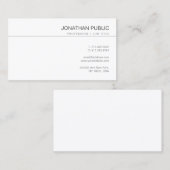 Minimalistische, moderne, elegante ontwerpprofessi visitekaartje (Voorkant / Achterkant)
