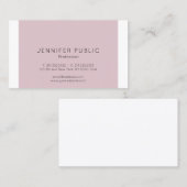 Minimalistische, moderne, elegante ontwerpprofessi visitekaartje (Voorkant / Achterkant)