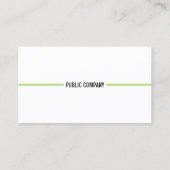 Minimalistische moderne elegante professional visitekaartje (Achterkant)