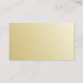 Minimalistische moderne elegante professionele gou visitekaartje (Achterkant)